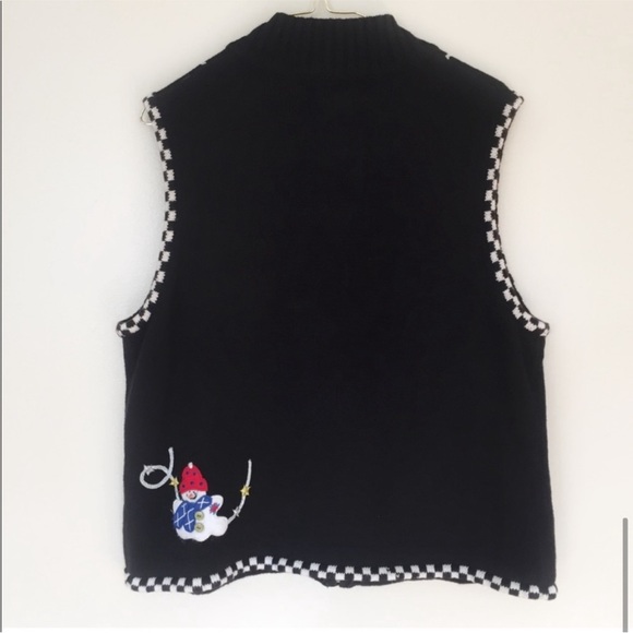 Designers Originals Studio Snowman Ugly Christmas Vest - Picture 7 of 8